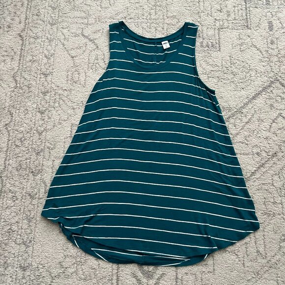 Size Small Blue and White Striped Maurices Tank Top - Picture 1 of 4